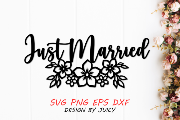 Just Married SVG: A Designer's Take on Wedding Embroidery