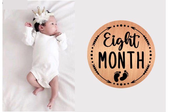 Review: Eight Month Baby Milestone SVG for Embroidery