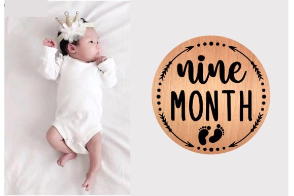 Review: Nine Month Baby Milestone SVG Design
