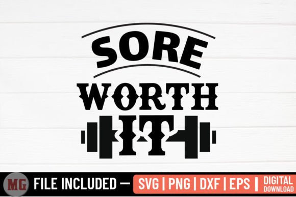 Review: Sore Worth It Gym Quotes SVG for Embroidery