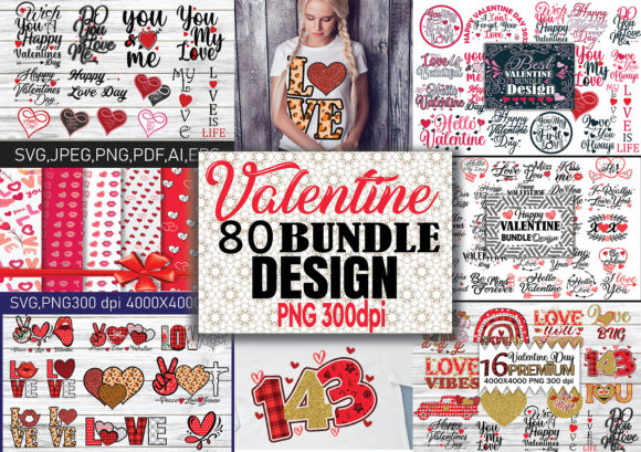 Valentine Bundle PNG SVG Design Review